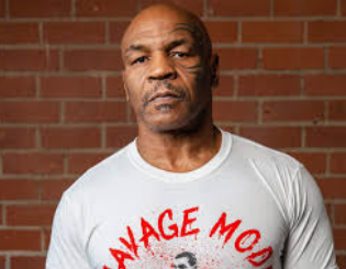 Mike Tyson with his business